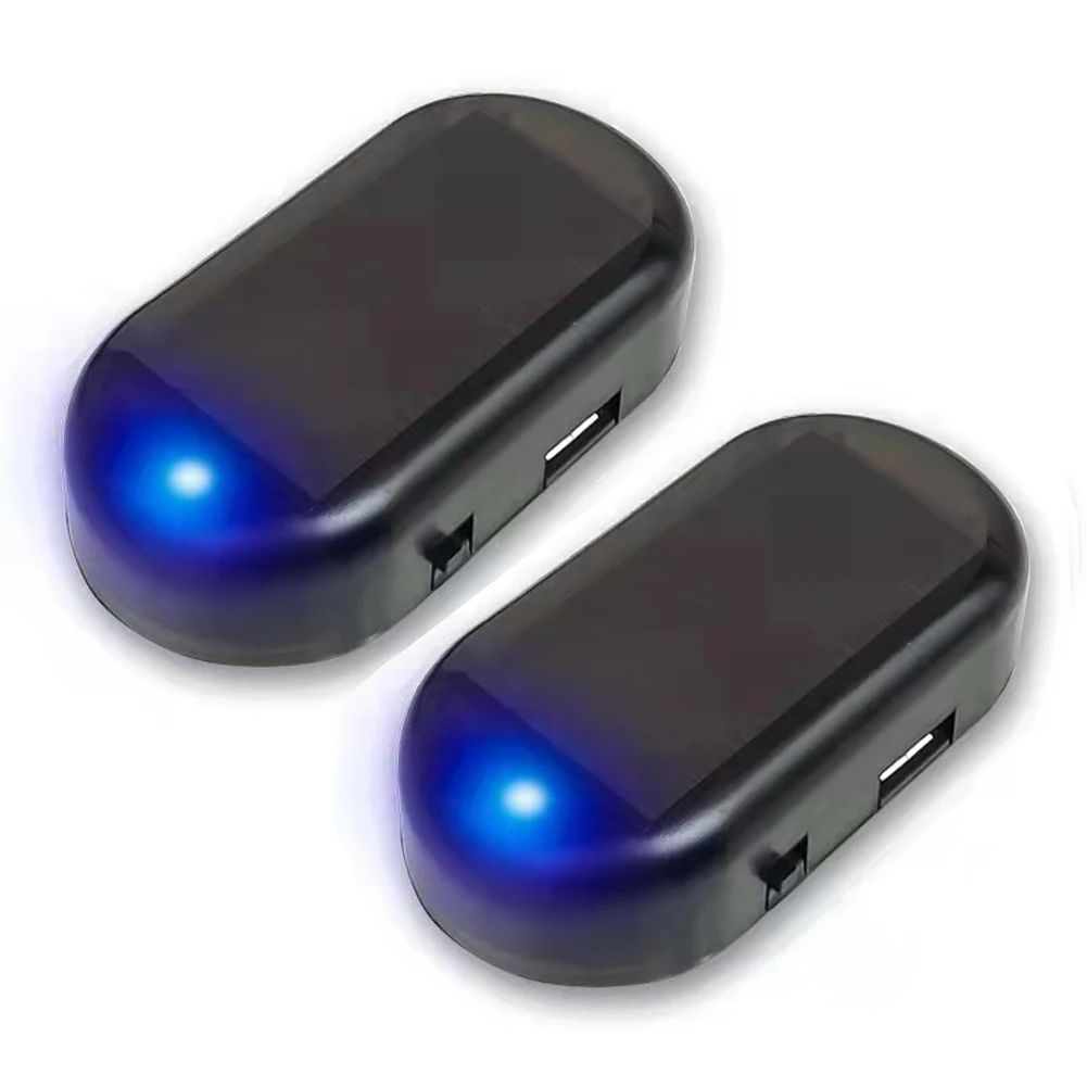 Solar Powered Car Fake Security Light  Super Bright Flashing Imitation Alarm Lamp Wireless AntiThef 6