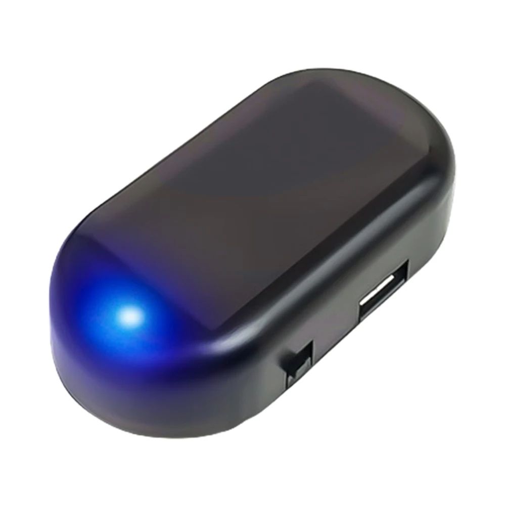 Solar Powered Car Fake Security Light  Super Bright Flashing Imitation Alarm Lamp Wireless AntiThef 8