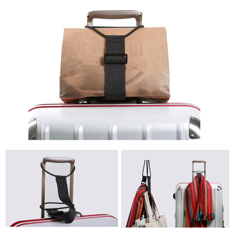 Adjustable Bungee Luggage Strap, Elastic Suitcase Belt for Travel Security & Convenience