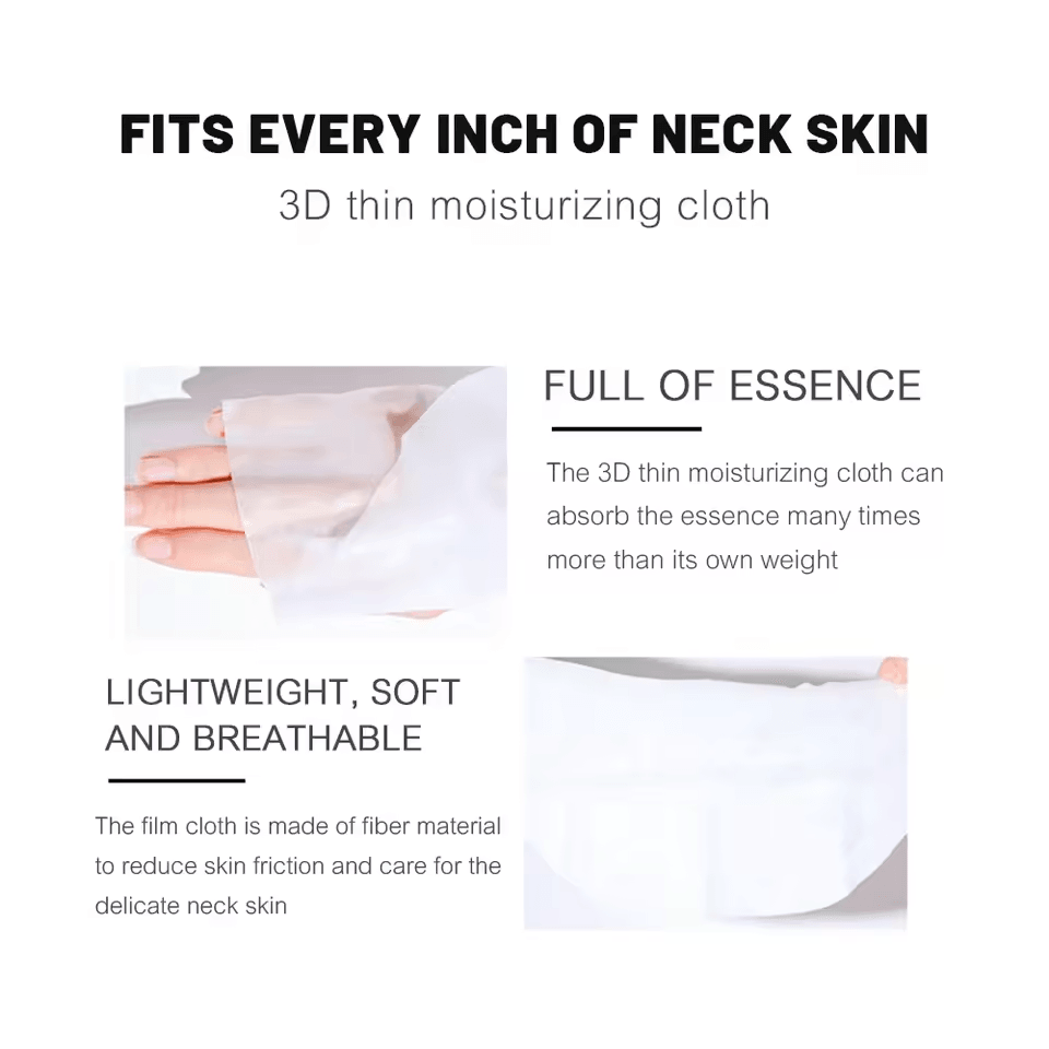 Goat Milk Collagen Neck Mask With Peptides Moisturizing And Firming Skincare Treatment 5PCS 4