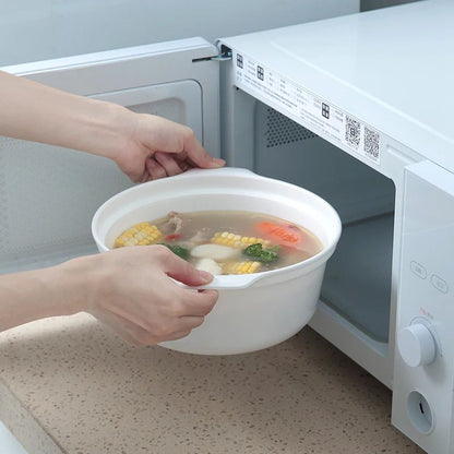 GIANXI Microwave Oven Special Box Heated Soup Pot Steam Rice  Buns With Lid Ecofriendly Food Grade  4