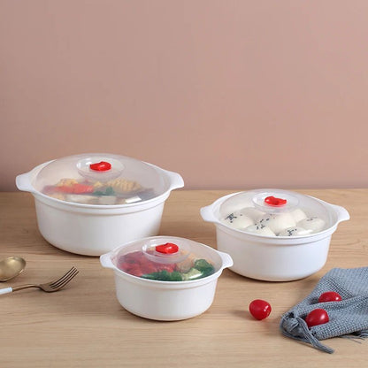 GIANXI Microwave Oven Special Box Heated Soup Pot, Steam Rice & Buns with Lid, Eco-friendly Food Grade Kitchen Tool