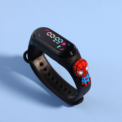 Fashion Mickey  Spiderman LED Kids Watch Waterproof Sports Bracelet For Girls  Women 5