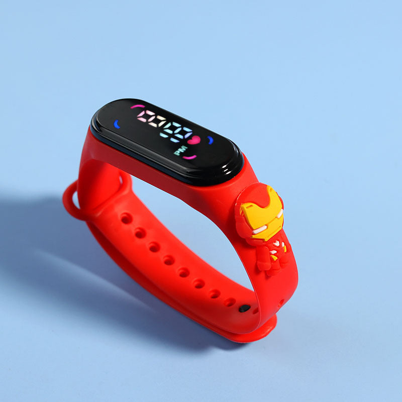 Fashion Mickey  Spiderman LED Kids Watch Waterproof Sports Bracelet For Girls  Women 6