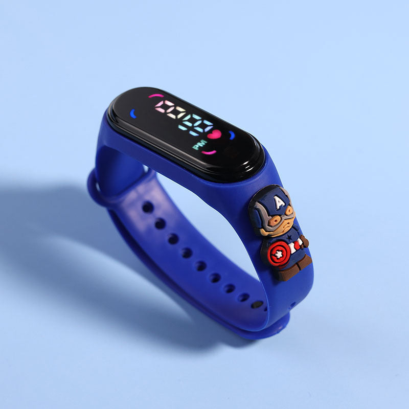 Fashion Mickey  Spiderman LED Kids Watch Waterproof Sports Bracelet For Girls  Women 10