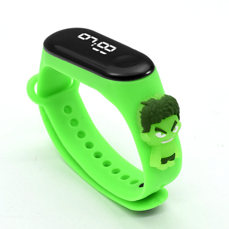 Fashion Mickey  Spiderman LED Kids Watch Waterproof Sports Bracelet For Girls  Women 11