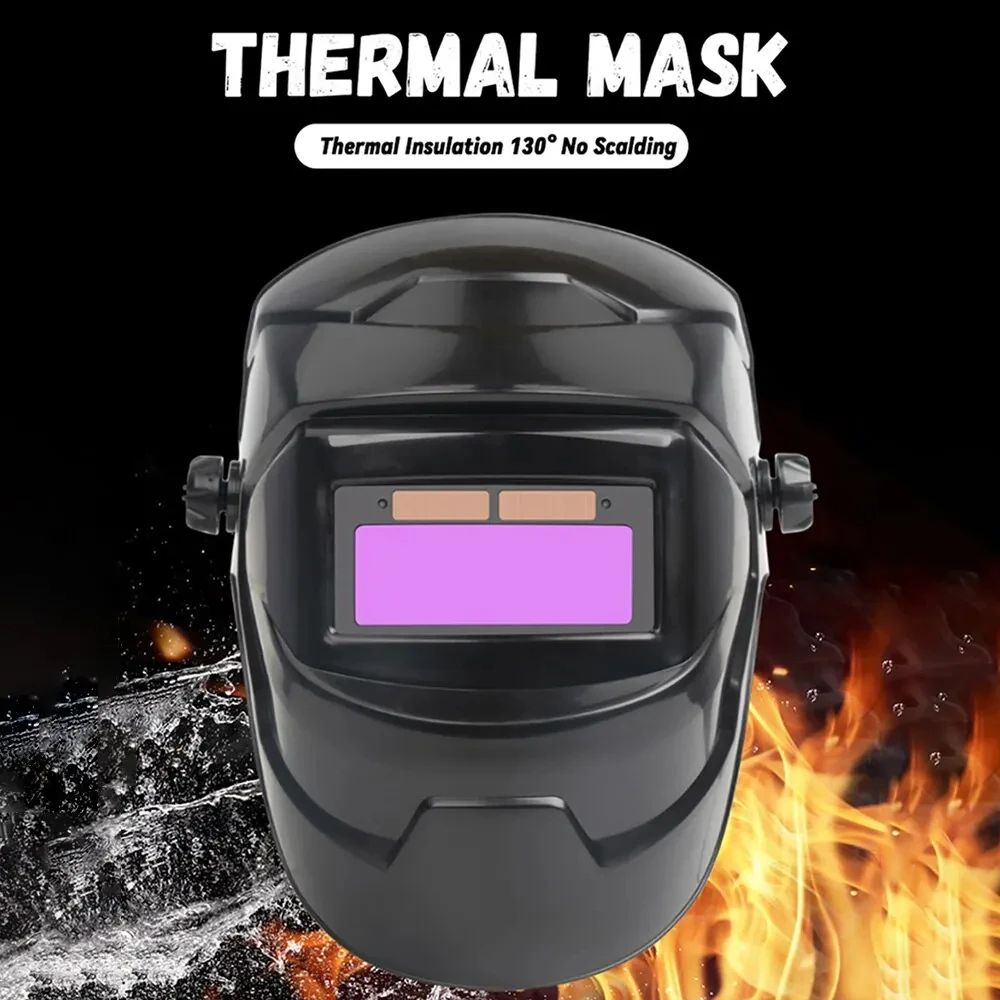 Welding Helmet Welder Mask With Large View True Color Solar Power Auto Darkening For Arc Weld Grind 1