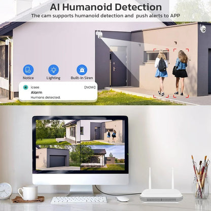Wireless IP Camera Recorder With H265 Face Detection Onvif Protocol Email Alert XMEYE And ICSee App 2