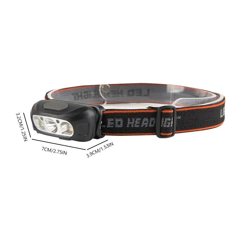 Hand Motion Sensor Mini Headlamp USB Rechargeable LED Induction Headlight Waterproof Outdoor Campin 5