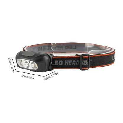 Hand Motion Sensor Mini Headlamp USB Rechargeable LED Induction Headlight Waterproof Outdoor Campin 5