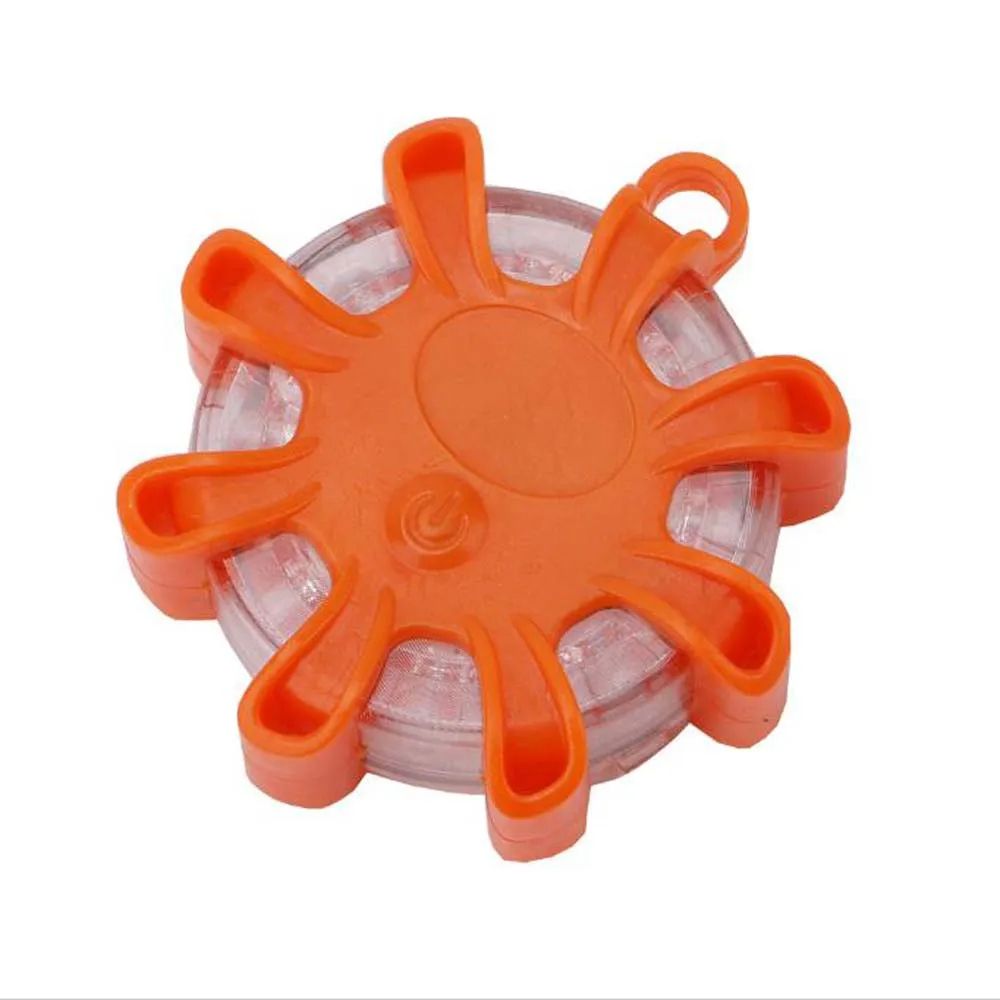 LED Flares Emergency Lights Roadside Safety Beacon Disc Flashing Warning Flare Kit With Magnetic Ba 1