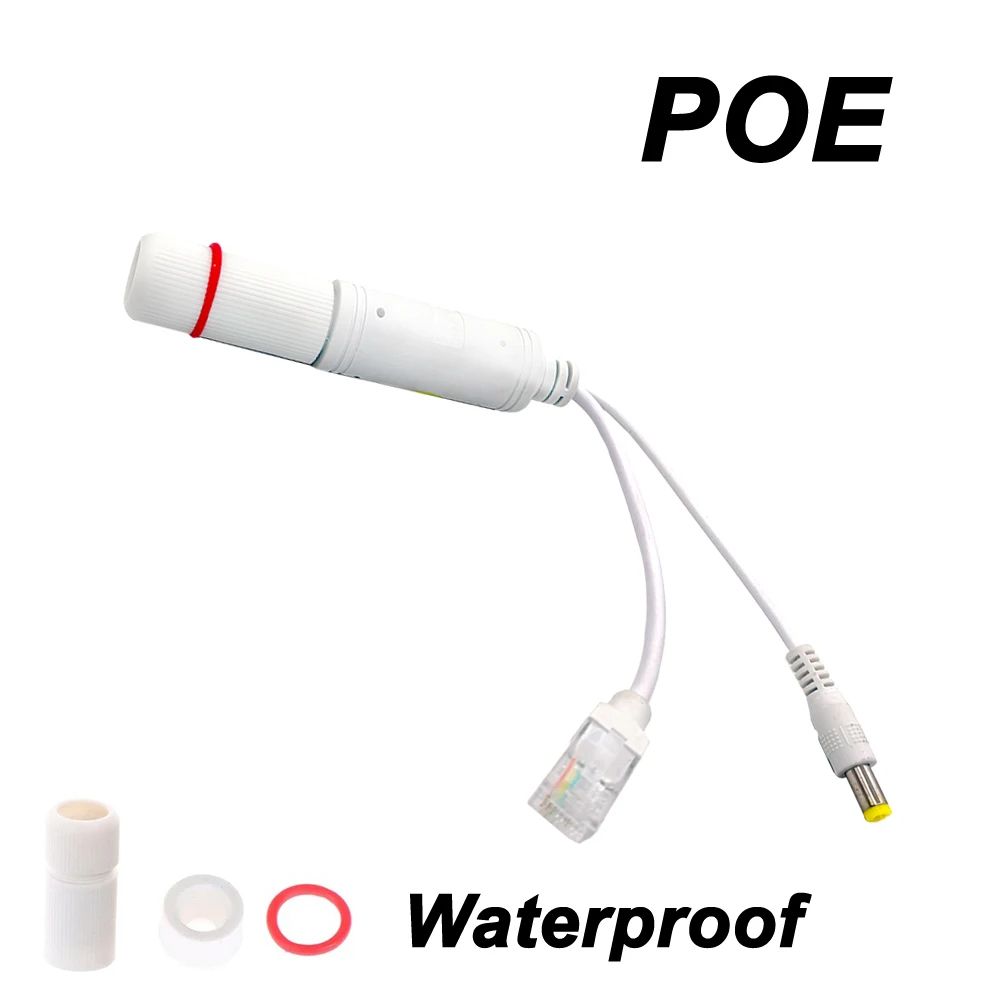 Waterproof Splitter Adapter Cable, Power and Data Injector Extender for IP Cameras, Wireless APs, Access Control System