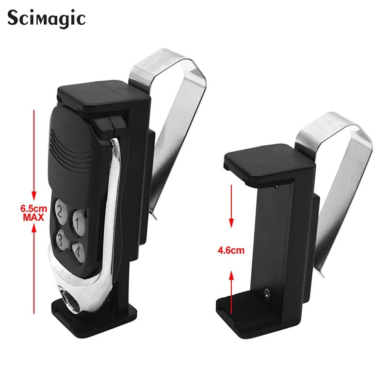 New Car Key Clip Holder Adjustable Sun Visor Mount For Garage Door Remote Control Universal Garage  5