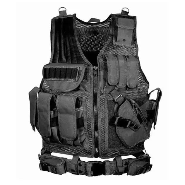 Adjustable Molle Tactical Vest Security Combat Body Armor Vests For Airsoft CS Game Hunting Army Ou 6