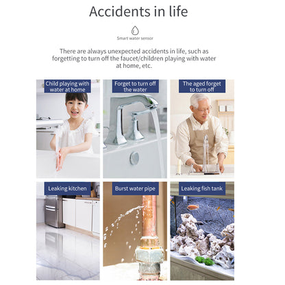 Smart WiFi Water Leak Detector App Remote Monitoring Flood Sensor For Kitchen  Bathroom  Home Assis 3