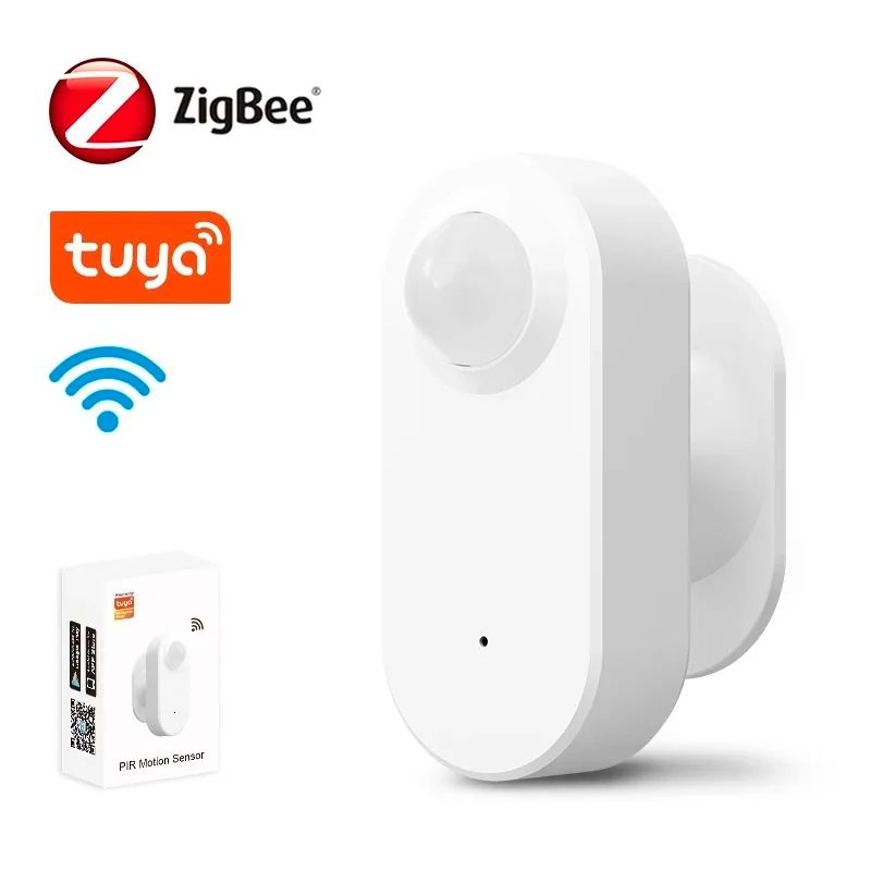 Smart Zigbee WiFi Motion Presence Sensor, PIR Detection, App-Controlled Security Alarm for Smart Home Automation