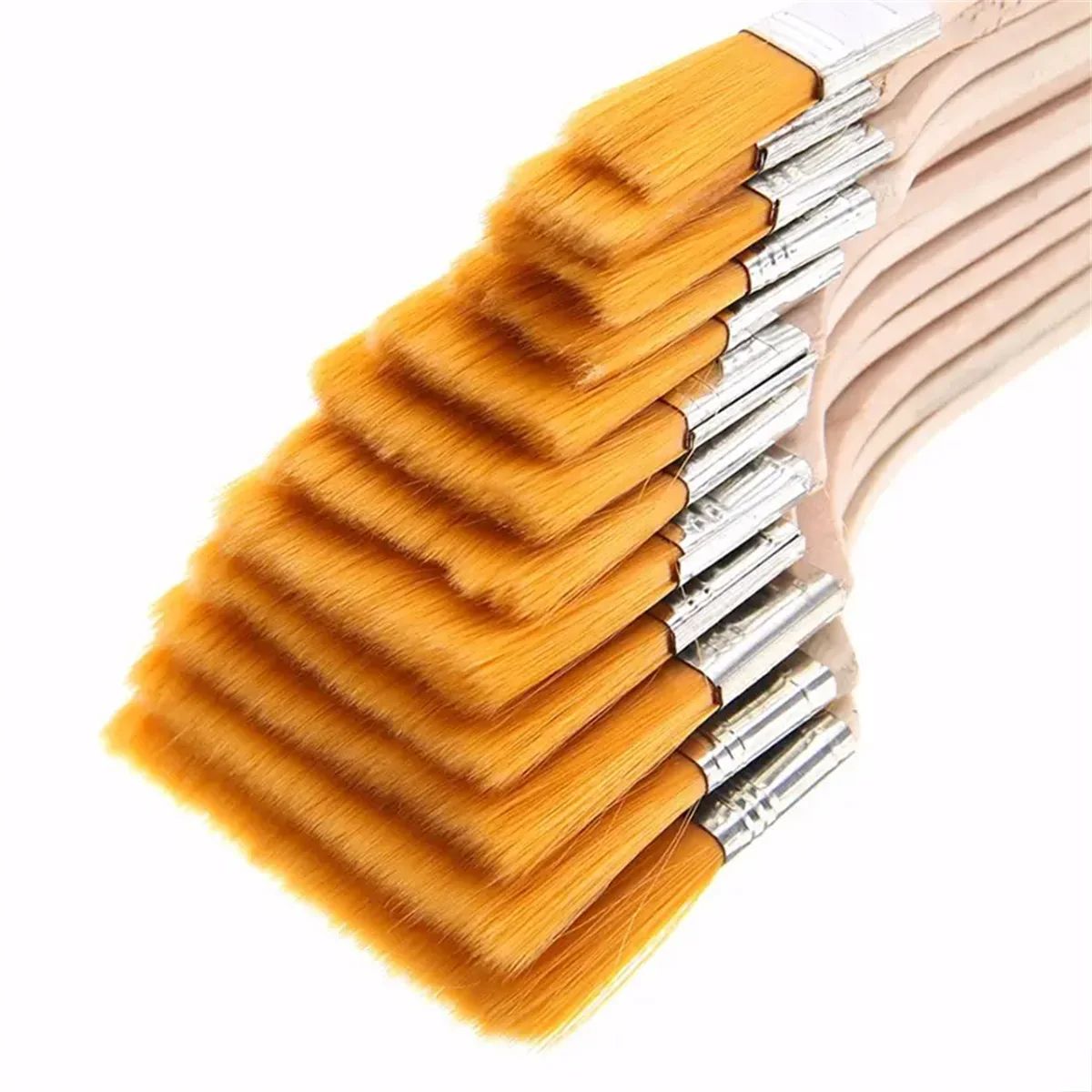 Professional Nylon Paint Brush Set For Acrylic Watercolor Oil  Drawing Premium Art Supplies With Sy 2