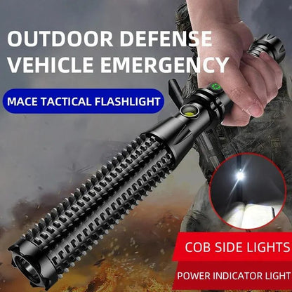 Wolf Tooth Lamp Rod Super Bright LED Outdoor Retractable Strong Light Multi-Functional Vehicle Patrol Self defense Tool