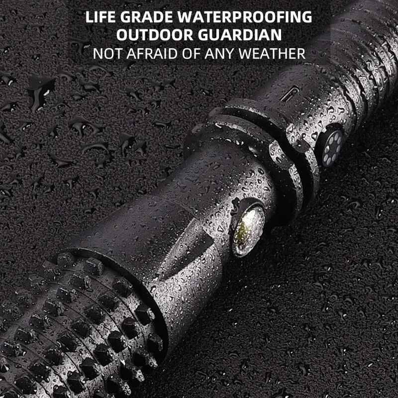Wolf Tooth Lamp Rod Super Bright LED Outdoor Retractable Strong Light MultiFunctional Vehicle Patro 4