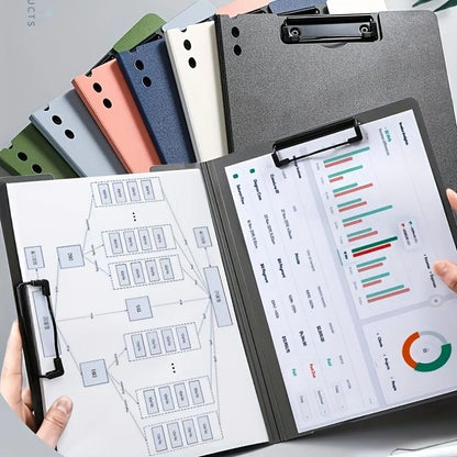 File Folders Documents Organizer Clipboard With Cover Paper Folder For Business  School Stationery  3