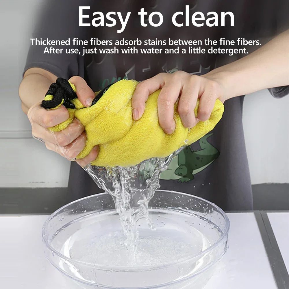 Microfiber Car Wash Towel Set Coral Fleece Nano Ultra Fiber Cloth LintFree Car Cleaning Towels For  4