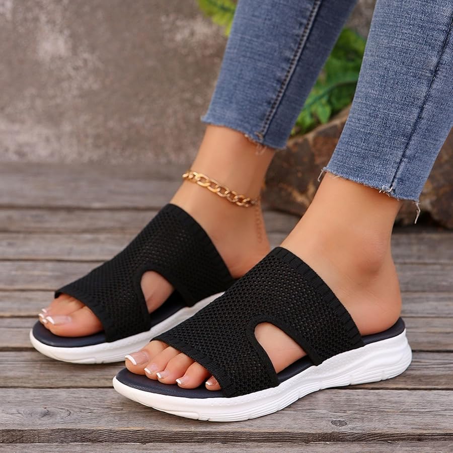 ComfortFit Womens Wedge Platform Sandals Summer Casual Sport Style with Plus Size Options