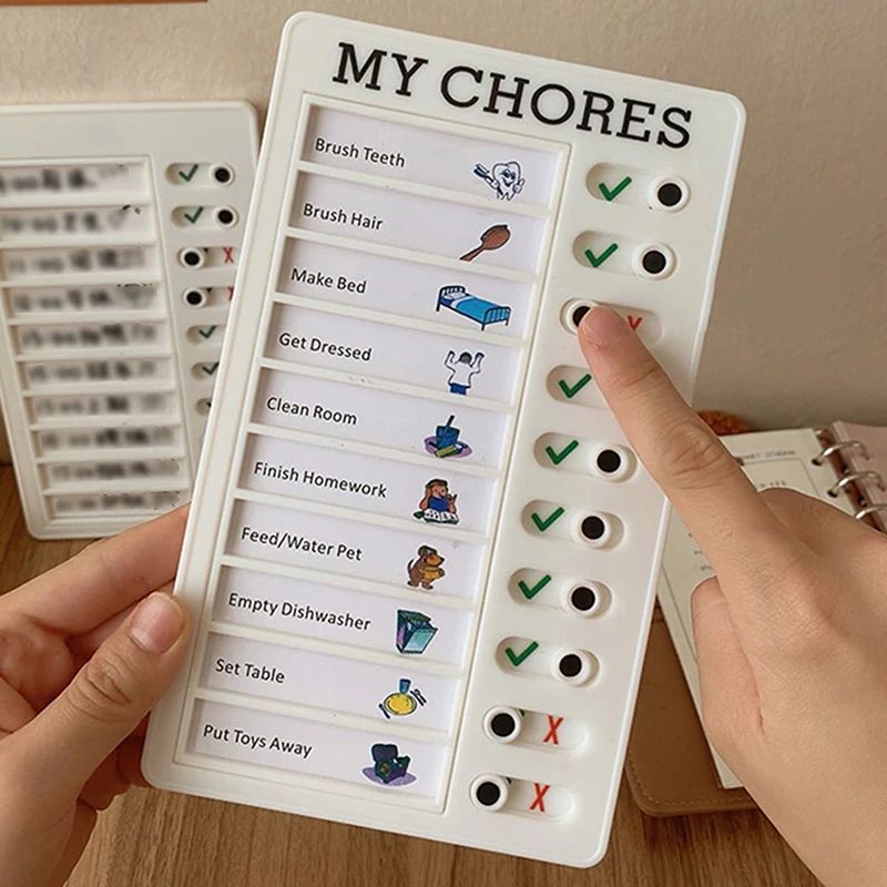 Portable Chore Chart Memo Board Reusable To Do List Checklist Board For DIY Message Home Organizati 1