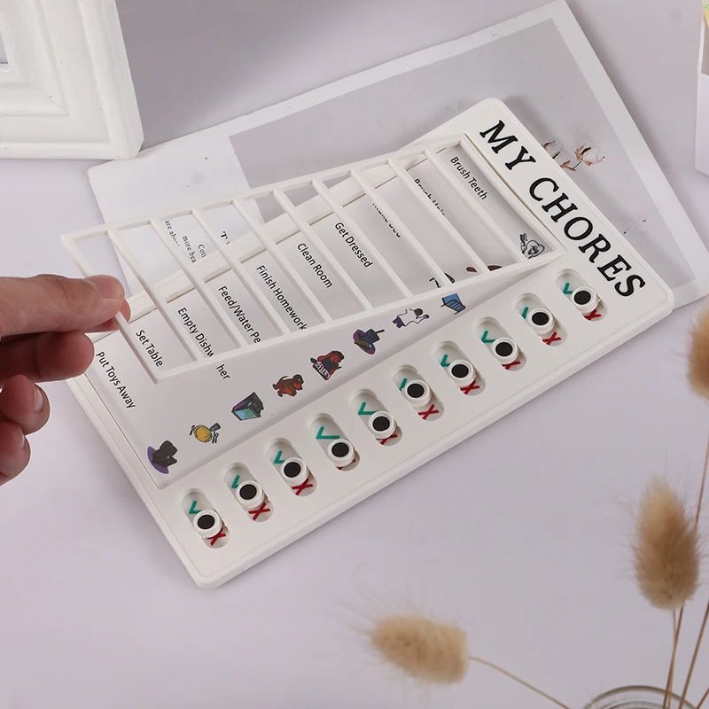 Portable Chore Chart Memo Board Reusable To Do List Checklist Board For DIY Message Home Organizati 2