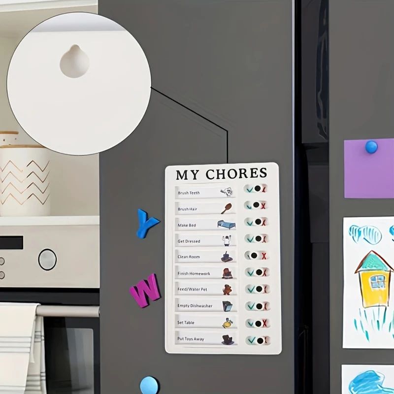 Portable Chore Chart Memo Board Reusable To Do List Checklist Board For DIY Message Home Organizati 4