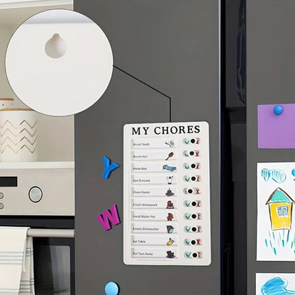 Portable Chore Chart Memo Board Reusable To Do List Checklist Board For DIY Message Home Organizati 4