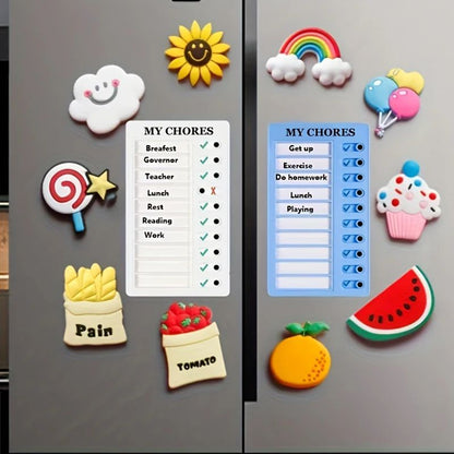 Portable Chore Chart Memo Board Reusable To Do List Checklist Board For DIY Message Home Organizati 5