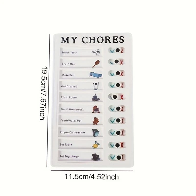 Portable Chore Chart Memo Board Reusable To Do List Checklist Board For DIY Message Home Organizati 6