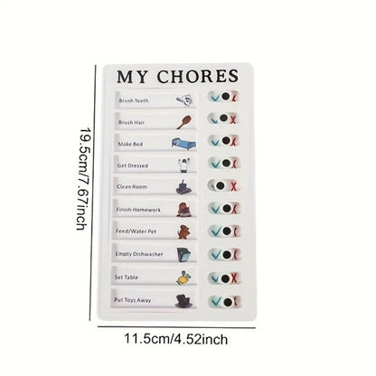 Portable Chore Chart Memo Board Reusable To Do List Checklist Board For DIY Message Home Organizati 6