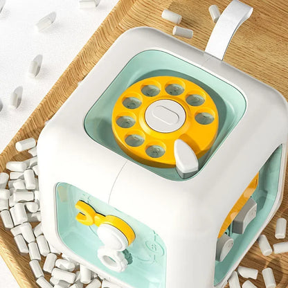 6 In 1 Montessori Educational Toys Sensory Busy Board Baby Practice Skills Drawer Cube Fidget Educa 1