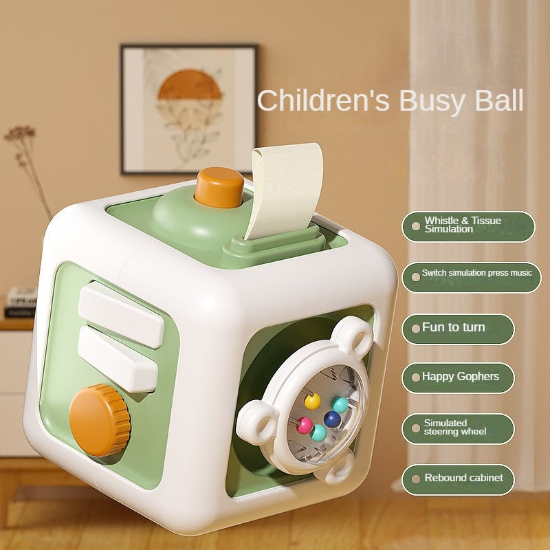 6 In 1 Montessori Educational Toys Sensory Busy Board Baby Practice Skills Drawer Cube Fidget Educa 10