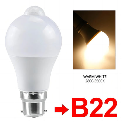 12W Smart LED Bulb With PIR Motion Sensor  Movement Detector Works In Dark Dusk To Dawn Security Li 7