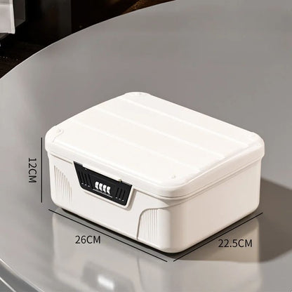 Four Digit Password Lock Safe Box Portable Privacy Security Storage Box For Passport Medicine Cash  3