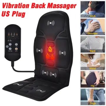 TotalRelief Electric Back Massager Chair Pad With Heat  Full Body Vibrating Cushion For Home Office 2