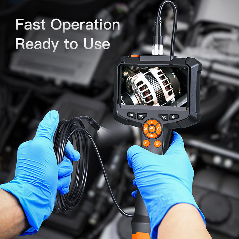 Industrial Endoscope Camera 43 Dual Lens 1080P HD Borescope IP67 Waterproof Sewer  Car Inspection C 4
