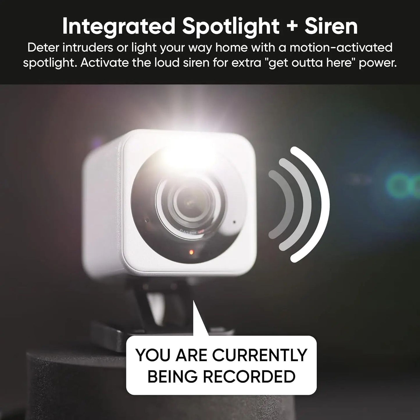 Wyze Cam WiFi Smart Home Security Camera With Motion Activated Spotlight Siren 2Way Audio Indoor Ou 2