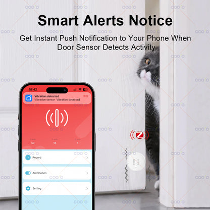 Smart Vibration Sensor With Tilt Detection RealTime XYZ Axis Monitoring  SmartLife App Notification 3