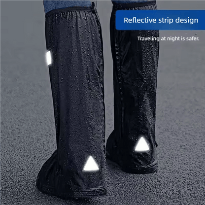 Waterproof Rain Boot Shoe Covers With Reflective Strips 2