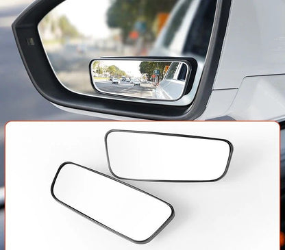 2Pcs Adjustable Blind Spot Mirror For Car Auxiliary Rearview Convex Mirror With Round Frame Wide An 6