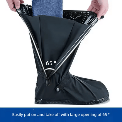 Waterproof Rain Boot Shoe Covers With Reflective Strips 3