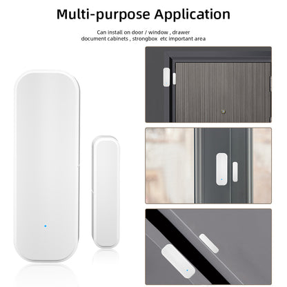 Tuya WiFiZigbee Window Door Sensor Smart Home Security Alarm System With Alexa  Google Home Voice C 4