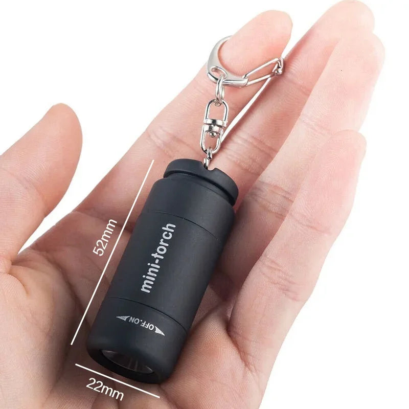 USB Rechargeable LED Keychain Flashlight Waterproof Strong Light PocketSized Mini Torch For Outdoor 5