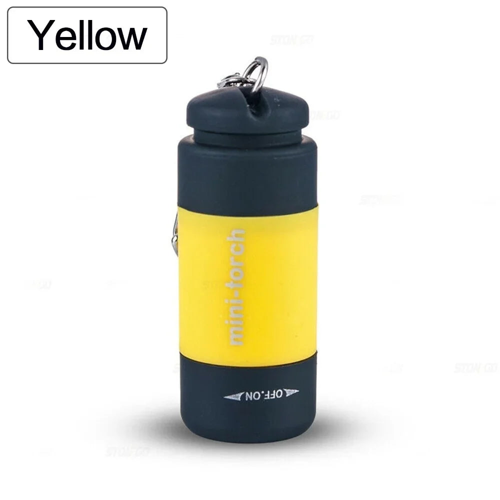 USB Rechargeable LED Keychain Flashlight Waterproof Strong Light PocketSized Mini Torch For Outdoor 8