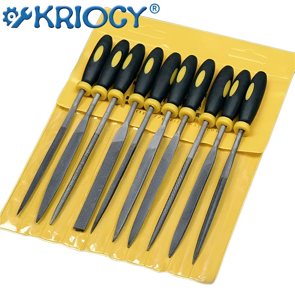 Alloy Steel Needle File Kit,5PCS Woodworking & Metalworking Rasp Set,High Hardness HRC60 Files for Jewelry, DIY & Crafts