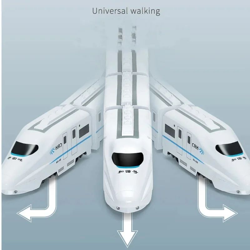 HighSpeed Electric Train Toy Car For Kids DIY Simulation Model With Sound  Light Educational Gift F 2