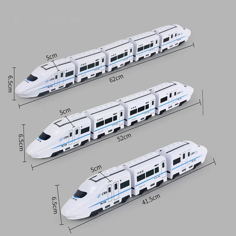 HighSpeed Electric Train Toy Car For Kids DIY Simulation Model With Sound  Light Educational Gift F 3